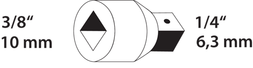 Reducer 3/8" to 1/4" - 6236280 (2)