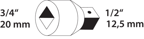Reducer 3/4" to 1/2" - 6278010 (1)