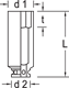 Impact socket 3/4" long, hexagon 36 mm - 6284330 (2) (Thumbnail)