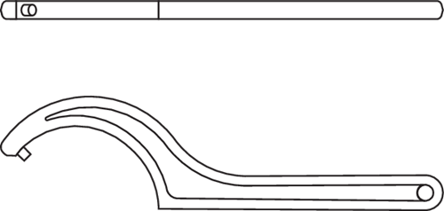 Hook wrench, DIN 1810 Form B, 30-32 mm - 6336660 (3)