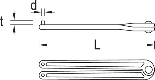Two-hole nut driver adjustable 6 mm - 6354720 (2)