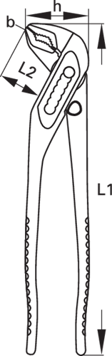 Universal pliers 10" 7-way adjustable - 6413240 (4)