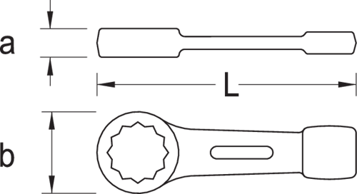 Ring slogging spanner 24 mm - 6475000 (2)