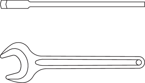 Single open ended spanner 15/16" - 6581030 (3)