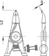 Assembly pliers for external circlips angled 4-9 mm - 6700220 (2) (Thumbnail)