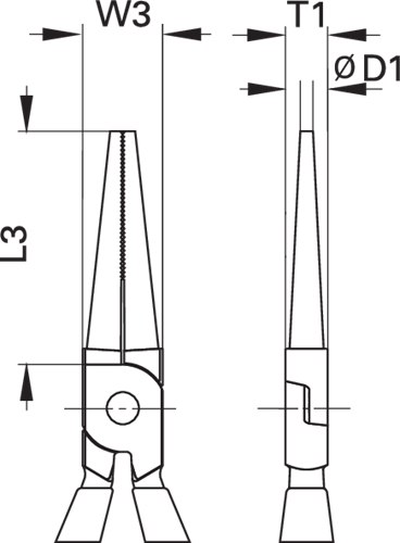 VDE round-nose pliers with casing insulation 160 mm - 1552104 (5)