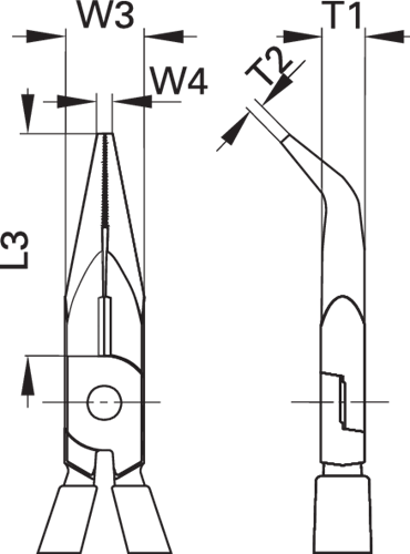 VDE needle-nose pliers with dip insulation 200 mm - 6721810 (5)