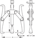 Puller 3-arm 160x130 mm - 8003090 (3) (Thumbnail)