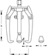 Puller 3-arm 450x420 mm - 8007400 (3) (Thumbnail)
