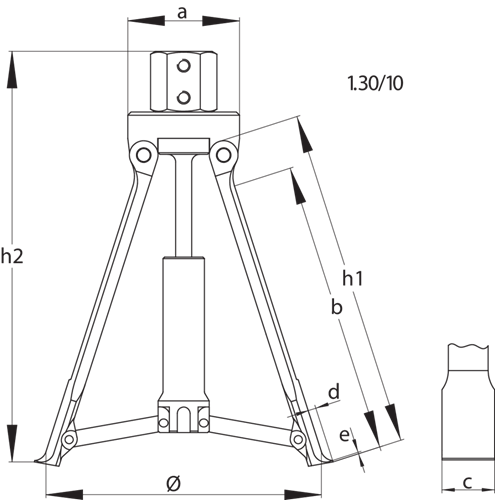 Internal extractor 60x130 mm - 8014100 (4)