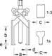 Puller with slim legs 120x150 mm - 8084740 (2) (Thumbnail)