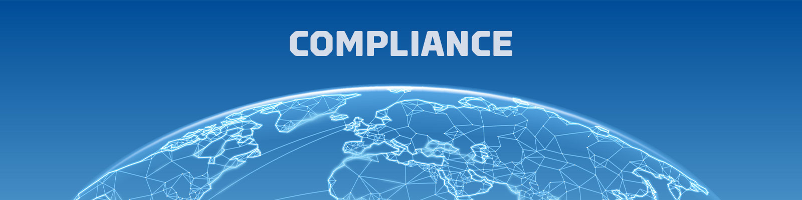Text Compliance mit Weltkarte