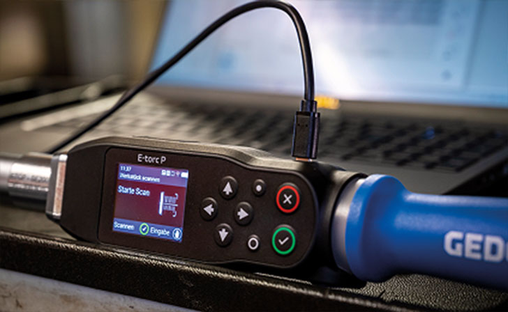 Elektronischer Drehmomentschlüssel E-Torc P Schnittstellen