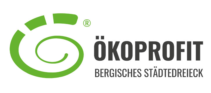 Logo des Kooperationsprojekts ÖKOPROFIT des Bergischen Städtedreiecks