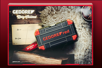 Back of the Gedore red advent calendar