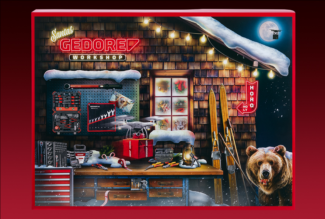 Vorderseite des Gedore red Adventskalenders