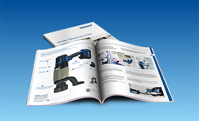 Katalog der GEDORE Torque Solutions auf blauem Hintergrund